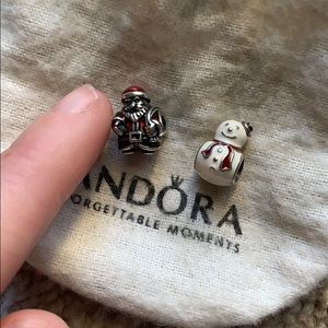 Two Christmas Pandora Charms